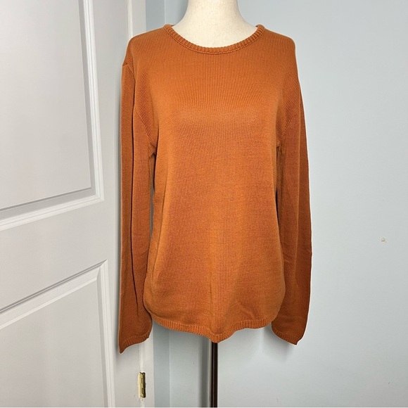 Pierre Cardin vintage 100% cotton terracotta sweater size S - Picture 7 of 12
